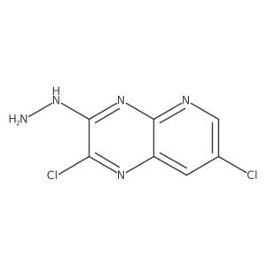 2,7-Dichloro-3-hydrazinylpyrido[2,3-b]pyrazine结构式