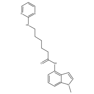 N-(1-methyl-1H-indol-4-yl)-6-(pyrimidin-2-ylamino)hexanamide Structure