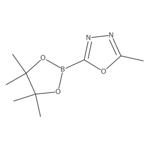 2-Methyl-5-(4,4,5,5-tetramethyl-1,3,2-dioxaborolan-2-yl)-1,3,4-oxadiazole Structure