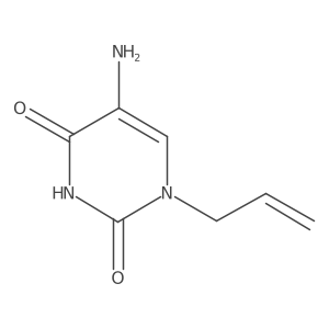 5-Amino-1-(prop-2-en-1-yl)-1,2,3,4-tetrahydropyrimidine-2,4-dione结构式