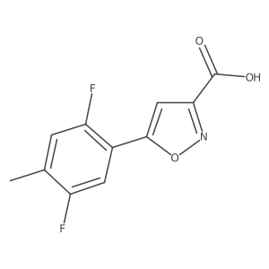 5-(2,5-Difluoro-4-methylphenyl)-1,2-oxazole-3-carboxylic acid Structure
