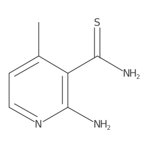 2-Amino-4-methylpyridine-3-carbothioamide结构式