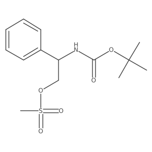 2-tert-Butoxycarbonylamino-1-methanesulfonyloxy-2-phenylethane Structure