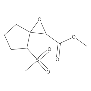 Methyl 4-methanesulfonyl-1-oxaspiro[2.4]heptane-2-carboxylate Structure