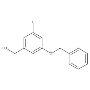 (3-(Benzyloxy)-5-fluorophenyl)methanol结构式