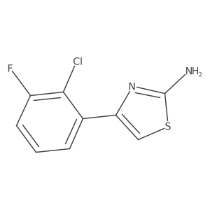 4-(2-Chloro-3-fluorophenyl)-1,3-thiazol-2-amine Structure
