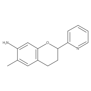 6-methyl-2-pyridin-2-yl-3,4-dihydro-2H-chromen-7-amine Structure