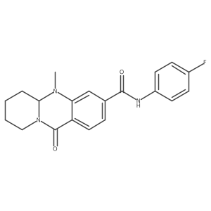 N-(4-fluorophenyl)-5-methyl-11-oxo-5,6,7,8,9,11-hexahydro-5aH-pyrido[2,1-b]quinazoline-3-carboxamide Structure