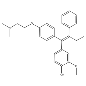 4-Hydroxy-3-methoxytamoxifen结构式