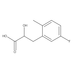 3-(5-Fluoro-2-methylphenyl)-2-hydroxypropanoic acid结构式