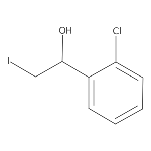 1-(2-Chlorophenyl)-2-iodoethan-1-ol Structure