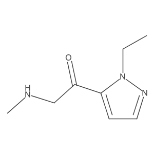 1-(1-ethyl-1H-pyrazol-5-yl)-2-(methylamino)ethan-1-one Structure