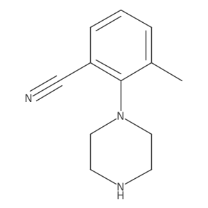 3-Methyl-2-(piperazin-1-yl)benzonitrile结构式