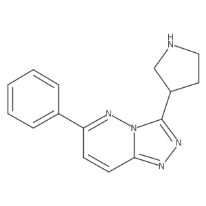 6-Phenyl-3-(pyrrolidin-3-yl)-[1,2,4]triazolo[4,3-b]pyridazine Structure