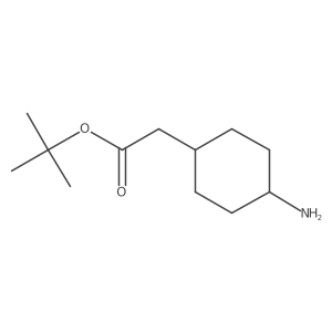 Tert-butyl 2-[(1r,4r)-4-aminocyclohexyl]acetate结构式