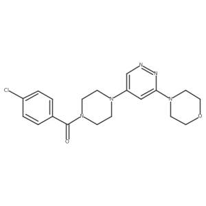 (4-Chlorophenyl)(4-(6-morpholinopyridazin-4-yl)piperazin-1-yl)methanone Structure