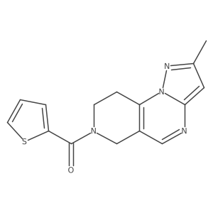 (2-methyl-8,9-dihydropyrazolo[1,5-a]pyrido[3,4-e]pyrimidin-7(6H)-yl)(thiophen-2-yl)methanone Structure