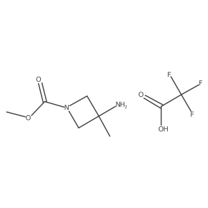 Trifluoroacetic acid methyl 3-amino-3-methylazetidine-1-carboxylate Structure