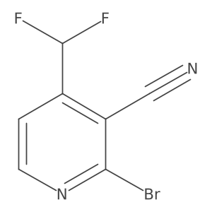 2-Bromo-4-(difluoromethyl)nicotinonitrile Structure