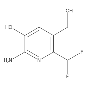 2-Amino-6-(difluoromethyl)-5-(hydroxymethyl)pyridin-3-ol Structure