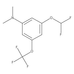 1-Difluoromethoxy-3-dimethylamino-5-(trifluoromethoxy)benzene Structure