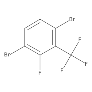 3,6-Dibromo-2-fluorobenzotrifluoride结构式