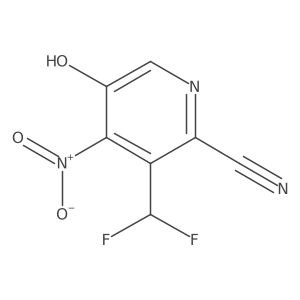 3-(Difluoromethyl)-5-hydroxy-4-nitropicolinonitrile结构式