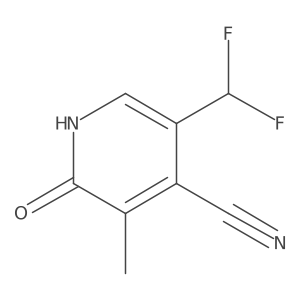 5-(Difluoromethyl)-2-hydroxy-3-methylisonicotinonitrile结构式