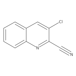 3-Chloroquinoline-2-carbonitrile结构式