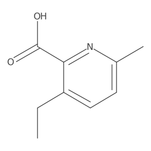 3-Ethyl-6-methylpyridine-2-carboxylic acid结构式
