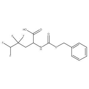 2-{[(Benzyloxy)carbonyl]amino}-4,4,5,5-tetrafluoropentanoic acid Structure