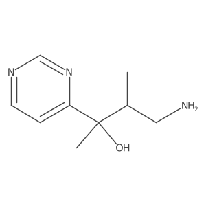 4-Amino-3-methyl-2-(pyrimidin-4-yl)butan-2-ol Structure