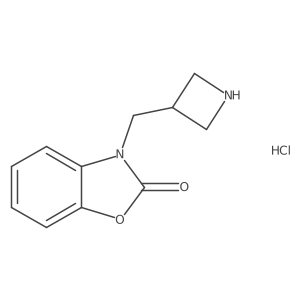 3-(azetidin-3-ylmethyl)benzo[d]oxazol-2(3H)-one hydrochloride结构式