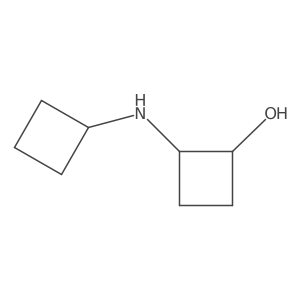 trans-2-(Cyclobutylamino)cyclobutan-1-ol结构式