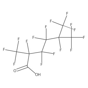 2,3,3,4,4,5,6,6,6-Nonafluoro-2,5-bis(trifluoromethyl)hexanoic acid Structure