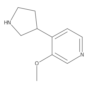 3-Methoxy-4-(3-pyrrolidinyl)pyridine Structure