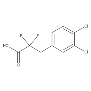 3-(3,4-Dichlorophenyl)-2,2-difluoropropanoic acid结构式