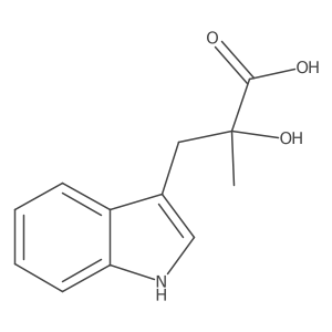 2-hydroxy-3-(1H-indol-3-yl)-2-methylpropanoic acid结构式