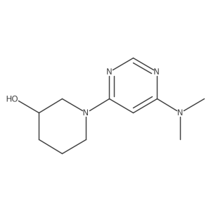 1-[6-(Dimethylamino)pyrimidin-4-yl]piperidin-3-ol Structure