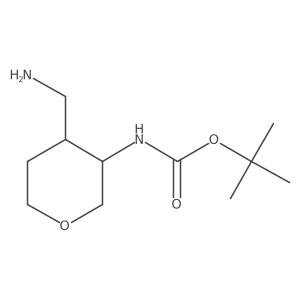 tert-ButylN-[cis-4-(aminomethyl)oxan-3-yl]carbamate结构式