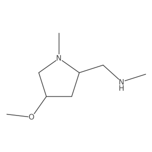{[(2S,4S)-4-methoxy-1-methylpyrrolidin-2-yl]methyl}(methyl)amine Structure