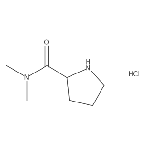 N,N-dimethyl-D-prolinamide hydrochloride结构式