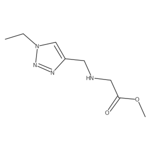 methyl 2-{[(1-ethyl-1H-1,2,3-triazol-4-yl)methyl]amino}acetate结构式