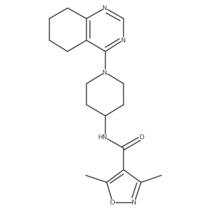 3,5-dimethyl-N-(1-(5,6,7,8-tetrahydroquinazolin-4-yl)piperidin-4-yl)isoxazole-4-carboxamide Structure