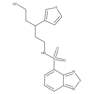 N-(5-hydroxy-3-(thiophen-3-yl)pentyl)benzo[c][1,2,5]thiadiazole-4-sulfonamide Structure