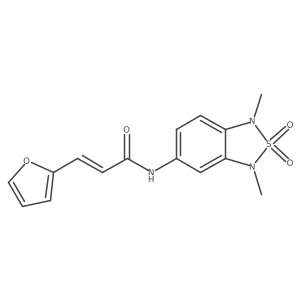 (E)-N-(1,3-dimethyl-2,2-dioxido-1,3-dihydrobenzo[c][1,2,5]thiadiazol-5-yl)-3-(furan-2-yl)acrylamide Structure