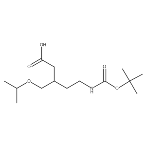 5-{[(Tert-butoxy)carbonyl]amino}-3-[(propan-2-yloxy)methyl]pentanoic acid结构式