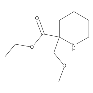 Ethyl 2-(methoxymethyl)piperidine-2-carboxylate Structure