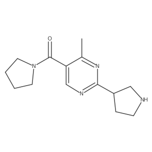 (4-Methyl-2-(pyrrolidin-3-yl)pyrimidin-5-yl)(pyrrolidin-1-yl)methanone Structure