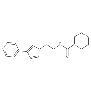N-{2-[4-(pyridin-4-yl)-1H-pyrazol-1-yl]ethyl}morpholine-4-carboxamide Structure